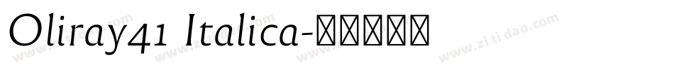 Oliray41 Italica字体转换